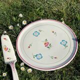 Vintage earthenware serving dish – Onnaing Earthenware Factory (Northern France)