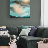 Together In Electric Dreams - Abstract art canvas
