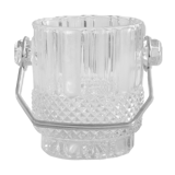 Seau à glace en verre taillé
