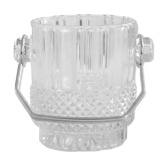 Seau à glace en verre taillé
