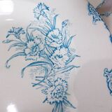 4 vintage hollow plates in iron earth from L&G model Carnations 220517