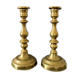 Antique candle holder with socket H24cm