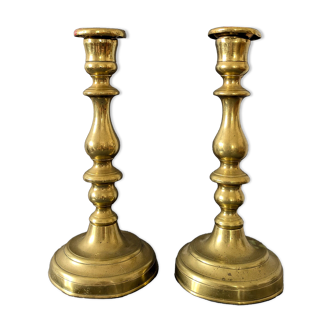 Bougeoir ancien à binet H24cm