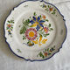 Flat flowery plate