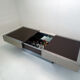 Table basse bar extensible Cidue par Willy Rizzo – Italie, 1970