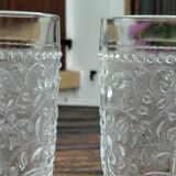 Verre a pied gravé véritable Bohème Tchécoslovaque