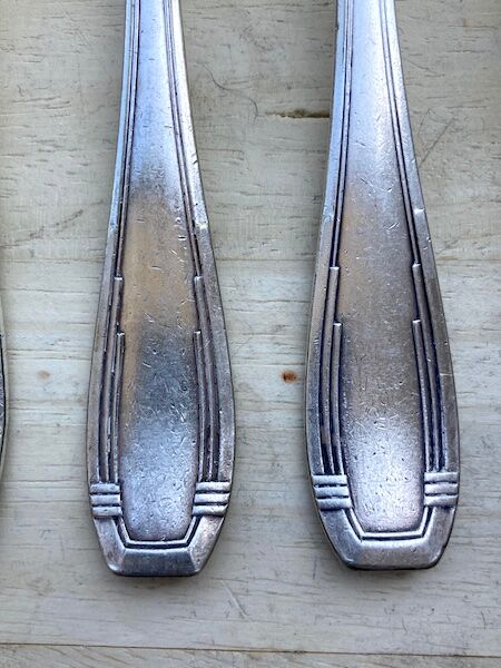 11 silver metal forks