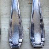 11 silver metal forks