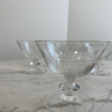 Set of 4 crystal glasses