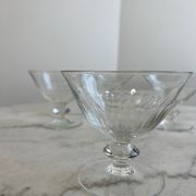 Set of 4 crystal glasses