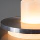Doria pendant in opal glass with decorative aluminium discs