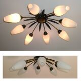 1950s Sputnik, Space-Age Style Stilnovo Spider Ceiling Lamp