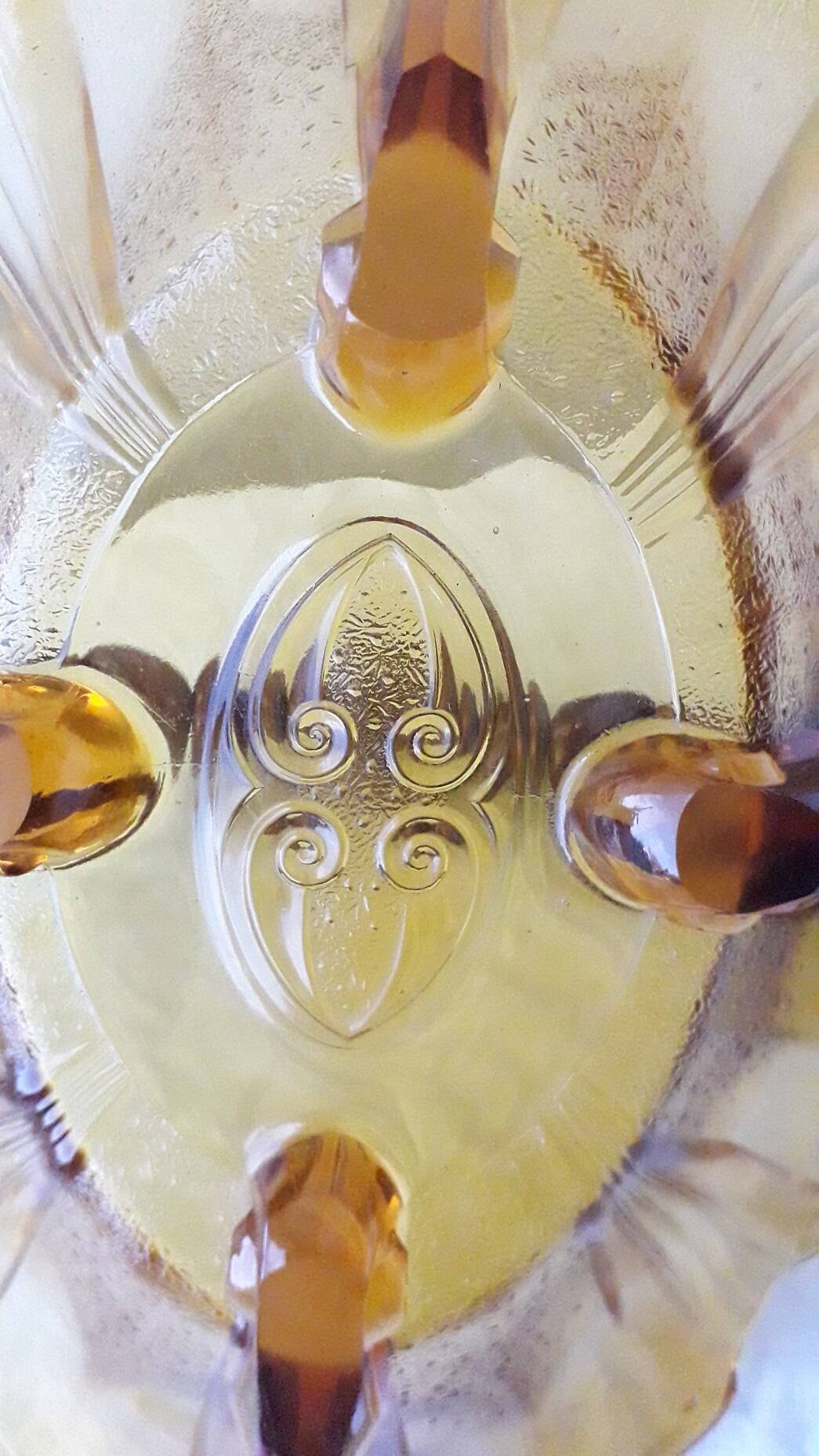 Plat en verre et bois