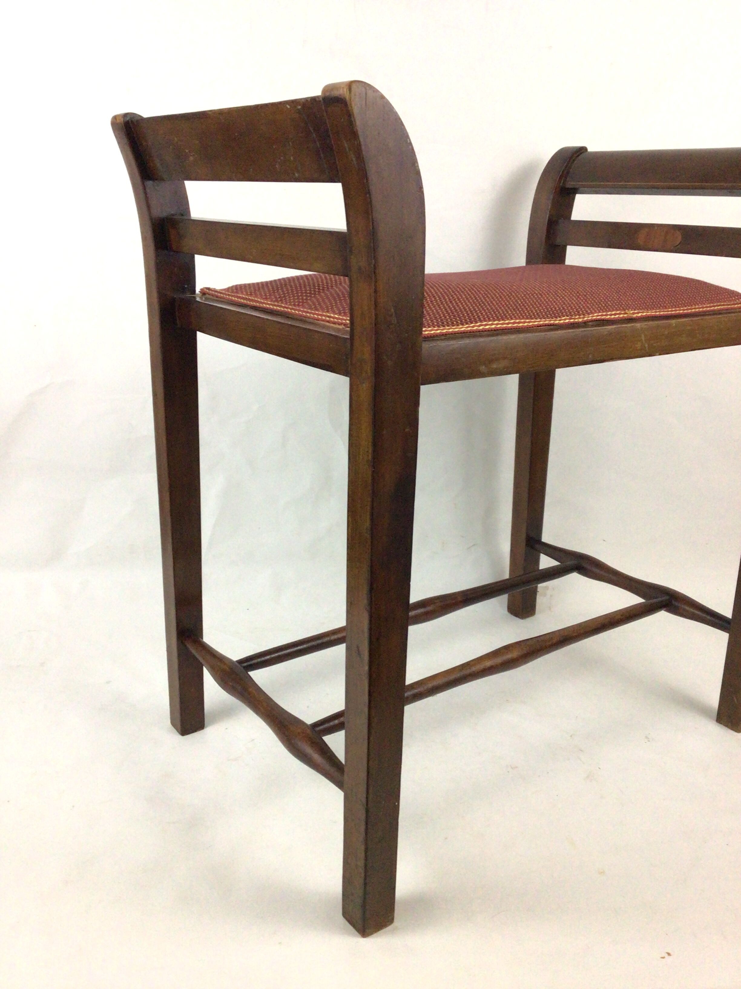 Mahogany piano bench stool