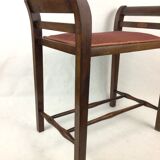 Mahogany piano bench stool