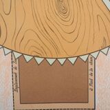 Enrico baj: owl - original lithograph