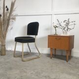 Golden black roneo chair restored to new