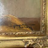 Oil painting on canvas signed Paul Feron