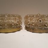 Pair of ceiling bubble Glashütte Limburg