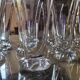 6 crystal flutes Daum, model "Kim", France
