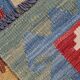 Tissé à la main Afghan Kilim Rug Large Wool Rug 257 x 299 cm