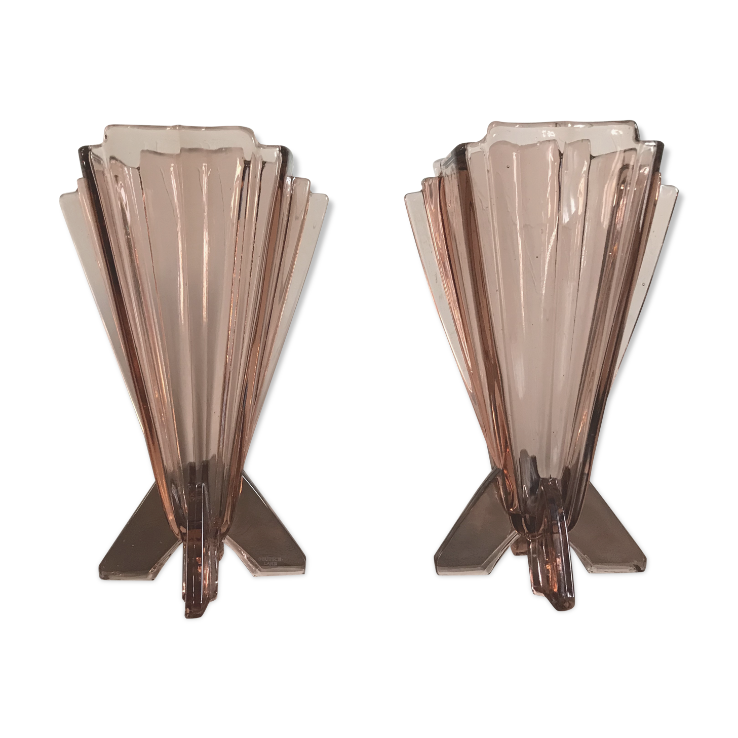 Paire de vases en cristal