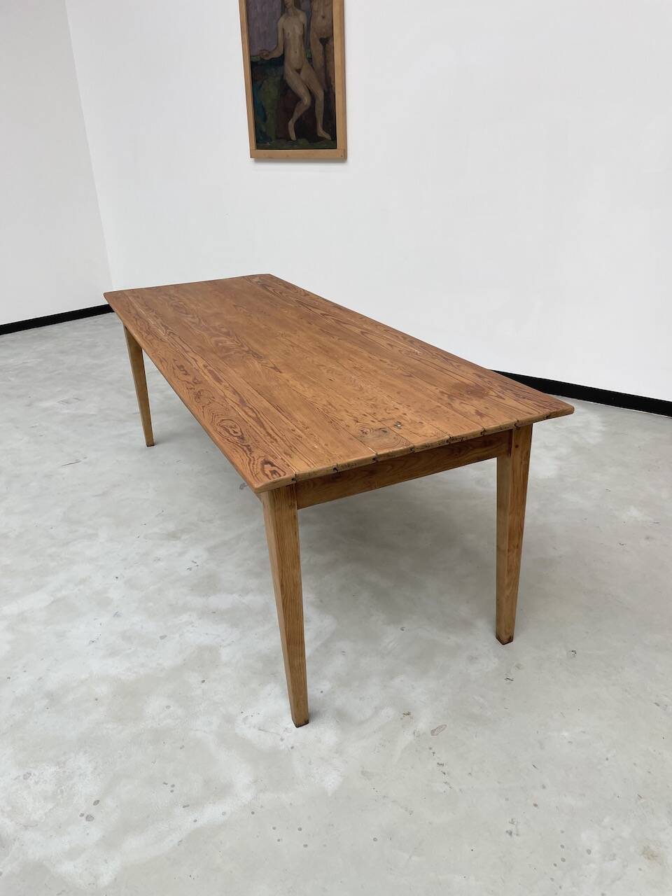 Pine and oak farmhouse table 220 cm