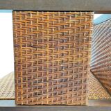 Wilhelm Schmidt Oak and Cane Armchair for Prag-Rudniker Wickerwork, c. 1902