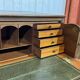 Commode secrétaire anglaise 19ème en acajou