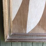 Abstract painting on wood panel