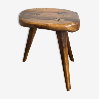 Solid olive stool