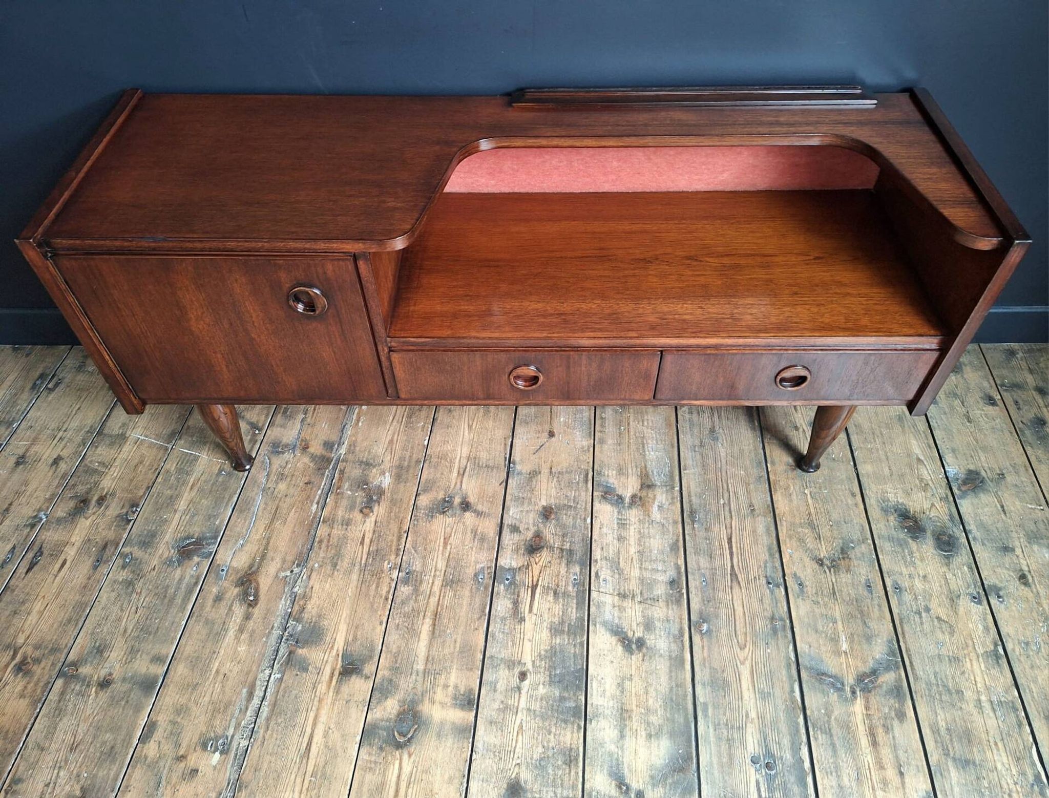 Vintage teak sideboard, antique TV unit.
