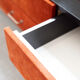 Commode en alcantara, années 70