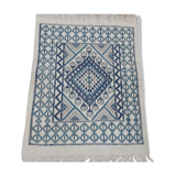 White carpets multicolored Berber patterns