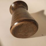 Sandstone vase 70s height 18.5 cm