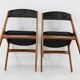 1960s Pair of Danish Teak Dining Chairs, Restored