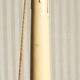 "Pique candle" double fire floor lamp in gilded bronze