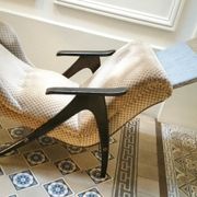 Fauteuil Wing chair à système de relaxation année 50/60