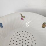 Strawberry dish porcelain drainer