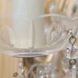 Glass wall lamp and tassels