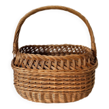 Vintage woven wicker basket