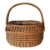 Vintage woven wicker basket
