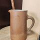 Set of 3 pieces of antique rustic French stoneware ceramic.