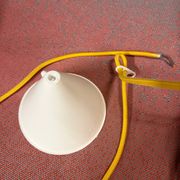 Set of 2 vintage Danish brass design pendant - Louis Poulsen Topan style