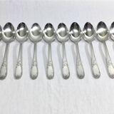 49-piece cutlery set in Louis XV silver-plated metal