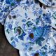 6 flat plates by Mason's in polychrome ironstone, "Belvedere" service - early 20th century