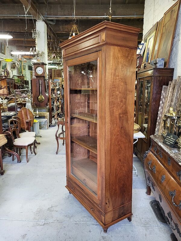 Showcase 1 walnut door of the nineteenth century