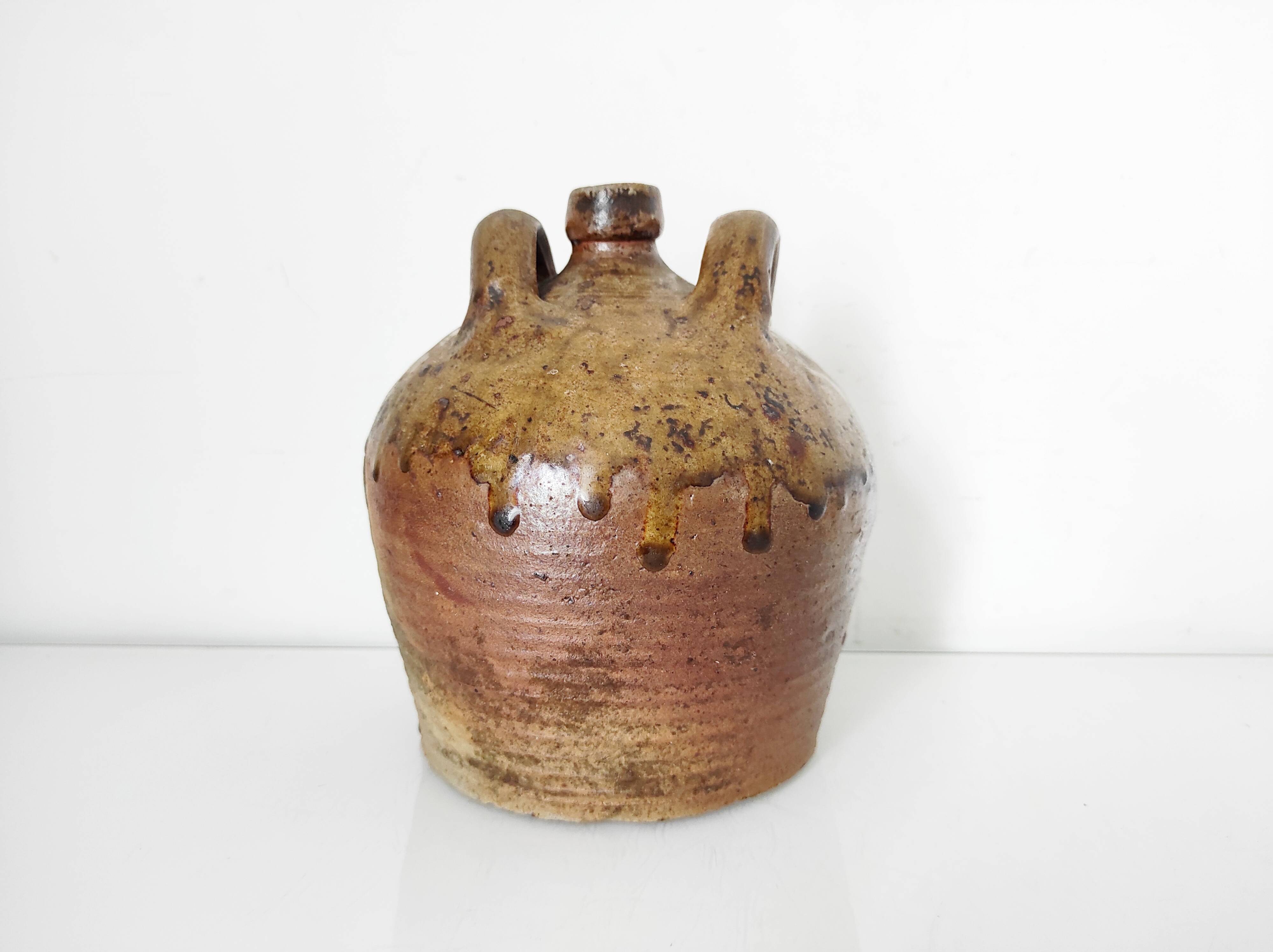 19th century ceramic oil jug
