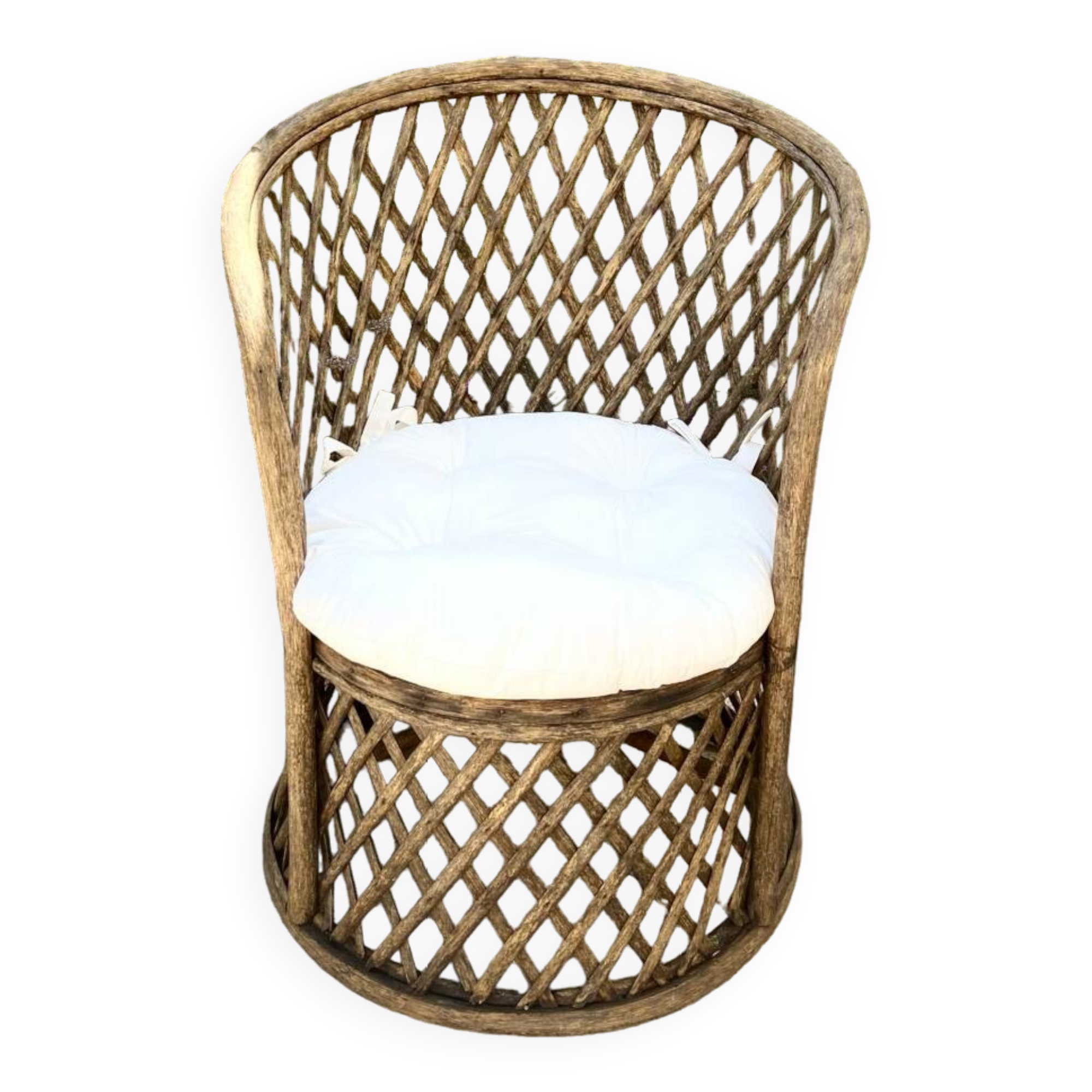 Wooden throne chair - circa 1960.