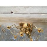 Une paire de 2 appliques murales « poliedri » en verre de Murano avec un or de SimoEng